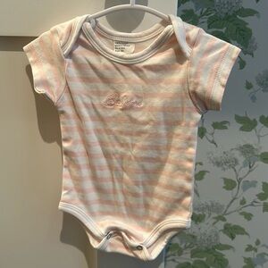 Sea Island striped baby onsie